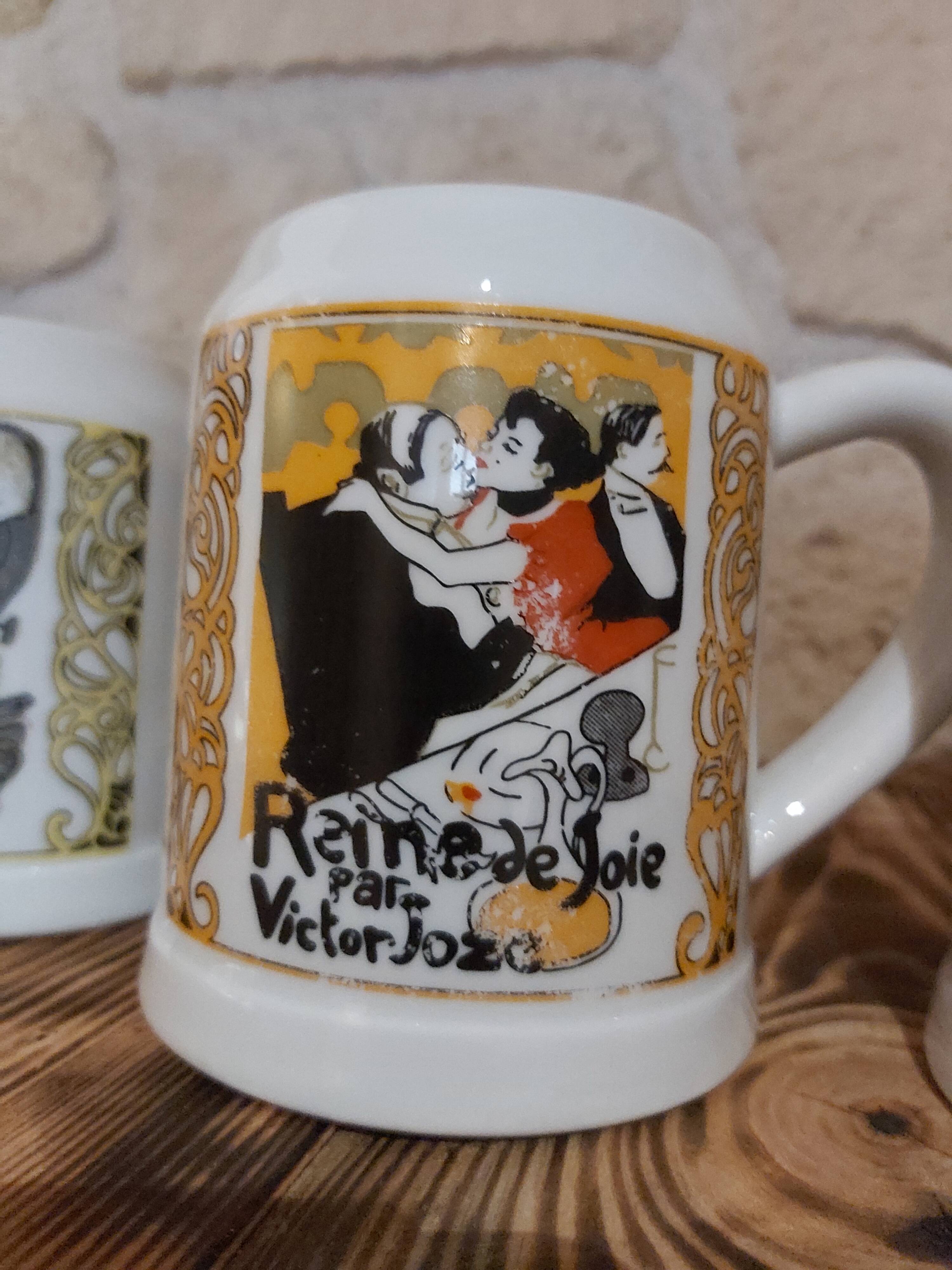 Beer mugs Porcelain by France Pillivuyt posters Toulouse Lautrec