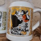Beer mugs Porcelain by France Pillivuyt posters Toulouse Lautrec