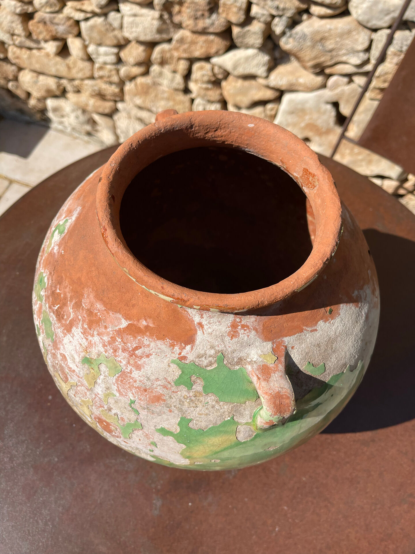 Jarre poterie en terre cuite ancienne 19ème