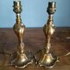 Pair of vintage bronze lamps