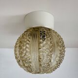 Vintage glass bubble ceiling lamp , 1970s