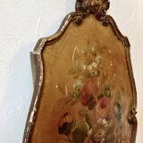 Napoleon III painted wooden plateau, between 1860 and 1880.