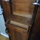 Art Deco cloakroom rack in stained oak