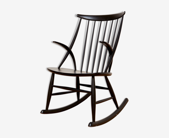 Rocking-chair IW3 par Illum Wikkelsø pour Niels Eilersen