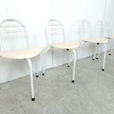 Postmodern tripod dining chairs, 1980s