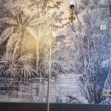 Vintage e-reader floor lamp