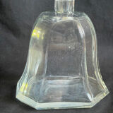 Vintage decanter with rectangular cap, flared shape