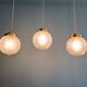 Art Deco satin glass pendant (2 available), 1920s-30s