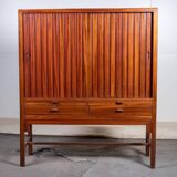 Mahogany furniture attributed to Hans J. Wegner, Denmark, 1950s