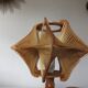 Scandinavian lamp, wire and wood, 60s 70s