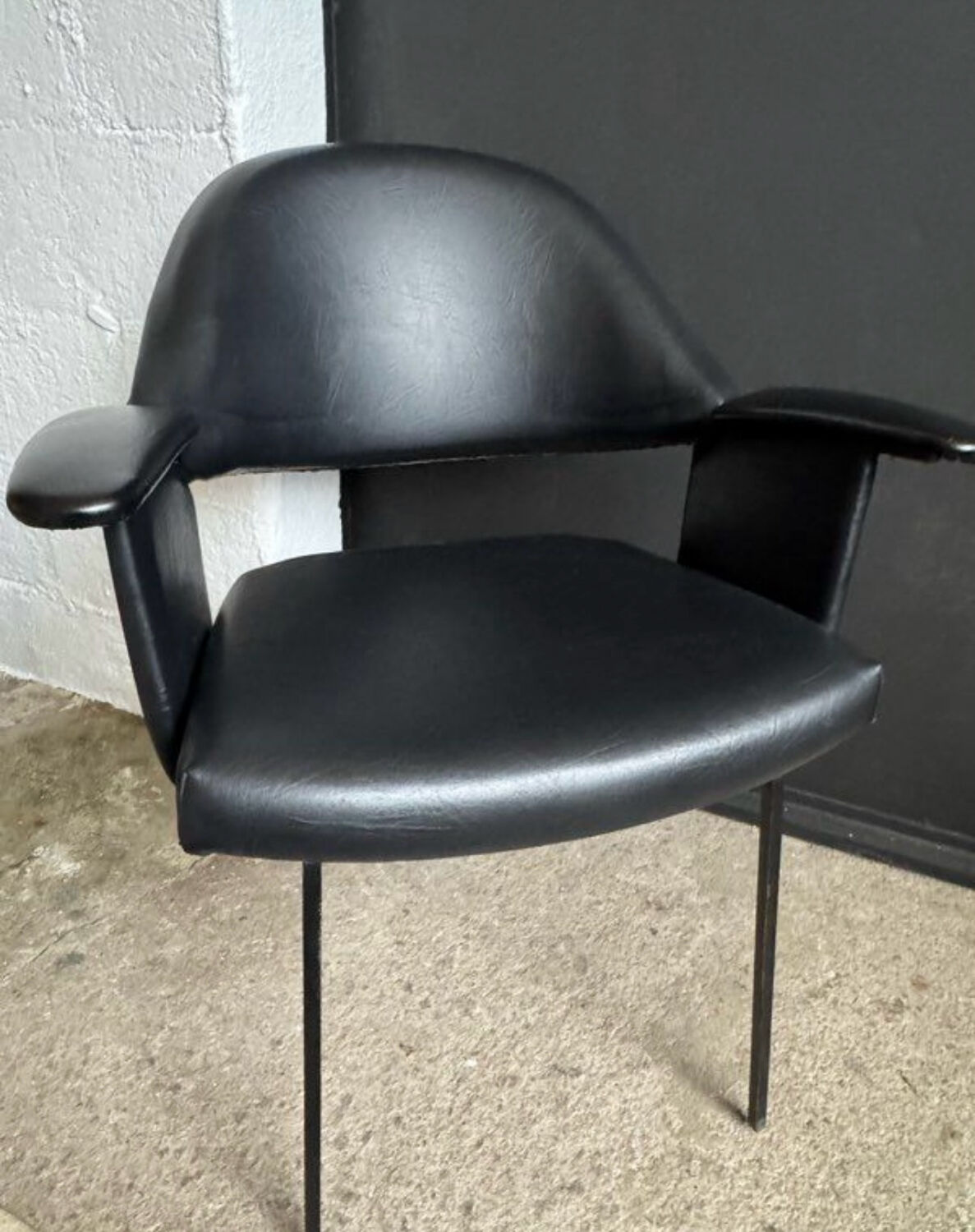 Black armchair from the 1950s