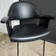Fauteuil noir années 50