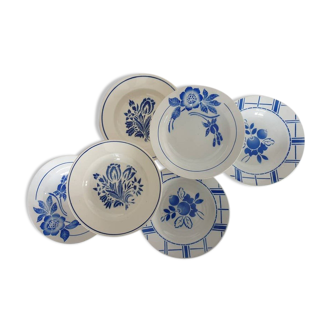 Old hollow plates mismatched model of various French manufacture