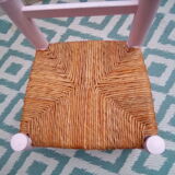 Powder pink child low chair