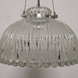 XL dome suspension in blown glass, Italy circa 1960