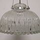 XL dome suspension in blown glass, Italy circa 1960