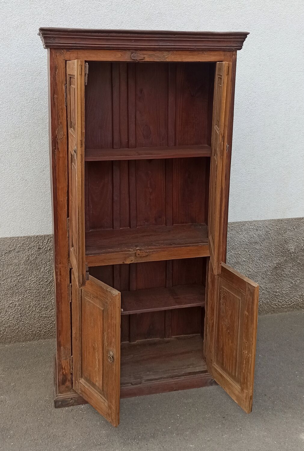 Old wooden wardrobe