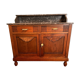 Wooden sideboard with marble top