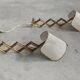 Pair of adjustable scissor wall lamps Mid Century Modern by Alfred Müller for AMBA