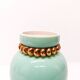 Pol Chambost vase in green earthenware 1950