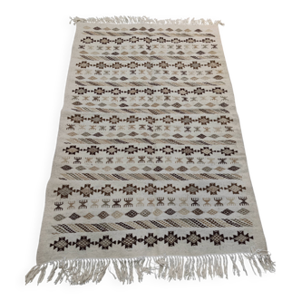 Tapis certifié à motifs berbère tissé mains