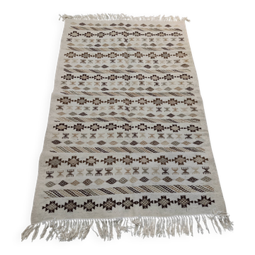 Tapis certifié à motifs berbère tissé mains