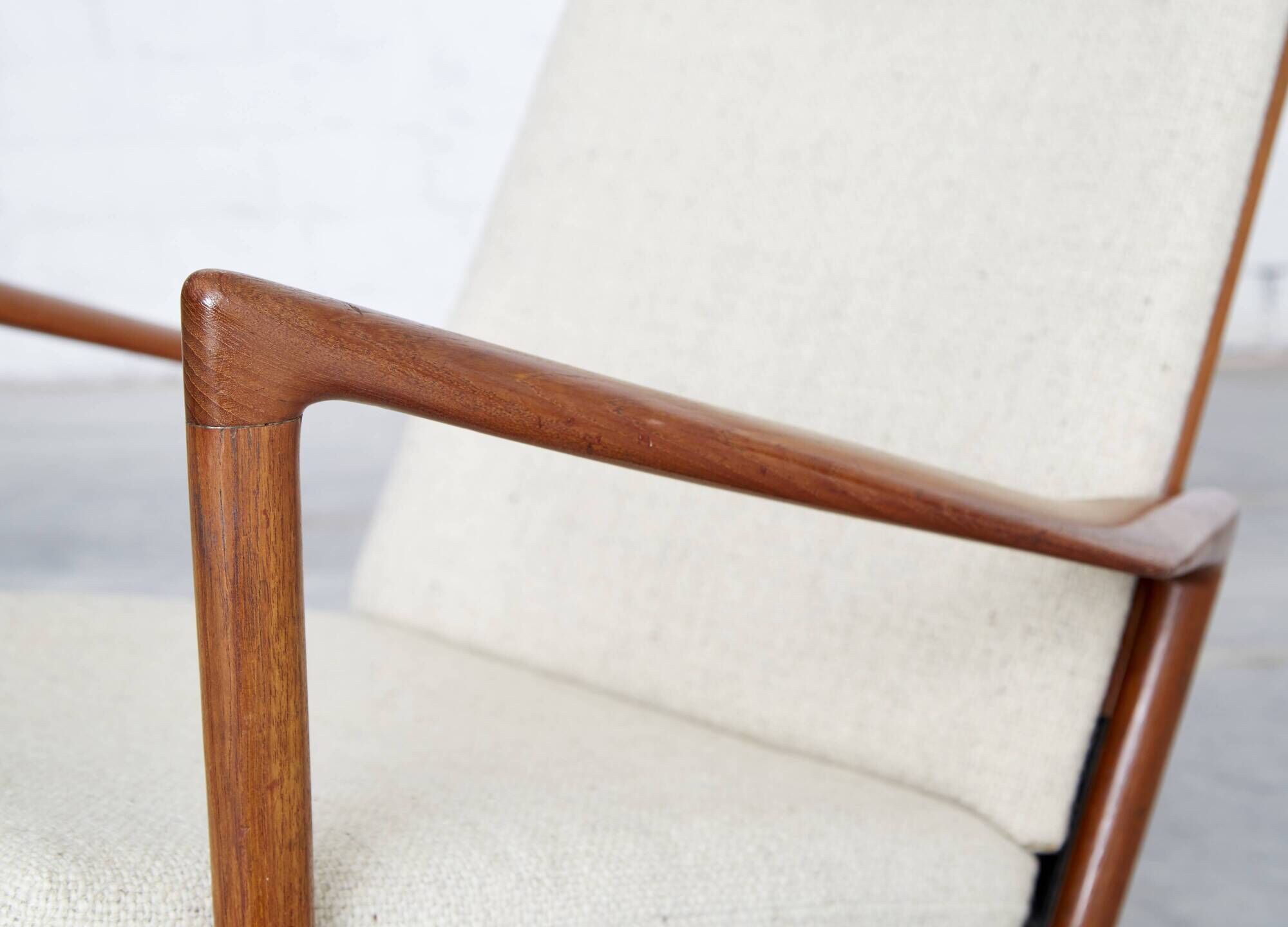 Rocking chair, model 650-15, by Ib Kofod-Larsen for Chr. Linneberg