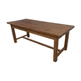 Solid pine table with its extension, 1950s