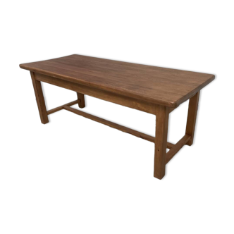 Solid pine table with its extension, 1950s