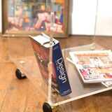 Table basse Plexiglas et verre David Lange