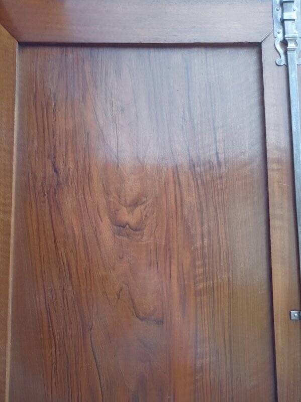 Walnut restoration cabinet