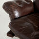 Leather lounge chair