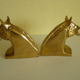 2 Horse-shaped bookends  in brass