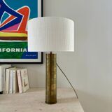 "Obus" lamp engraved with floral decoration.