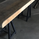 Antique Hungarian Primitive Kitchen Butchers Block Work Bench, circa 1900s