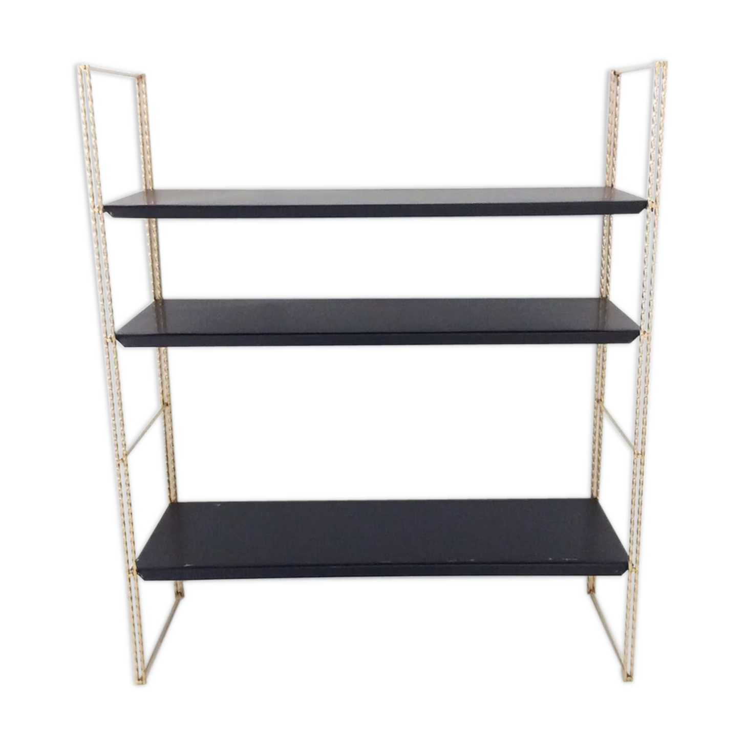Vintage metal and brass string shelf 1960