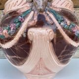 Cache pot earthenware ram head 1970