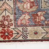 Turkish Red & Beige Classic Vintage Rug, 130x229Cm