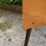 Set of 6 wooden and iron chairs