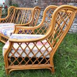 Vintage rattan salon