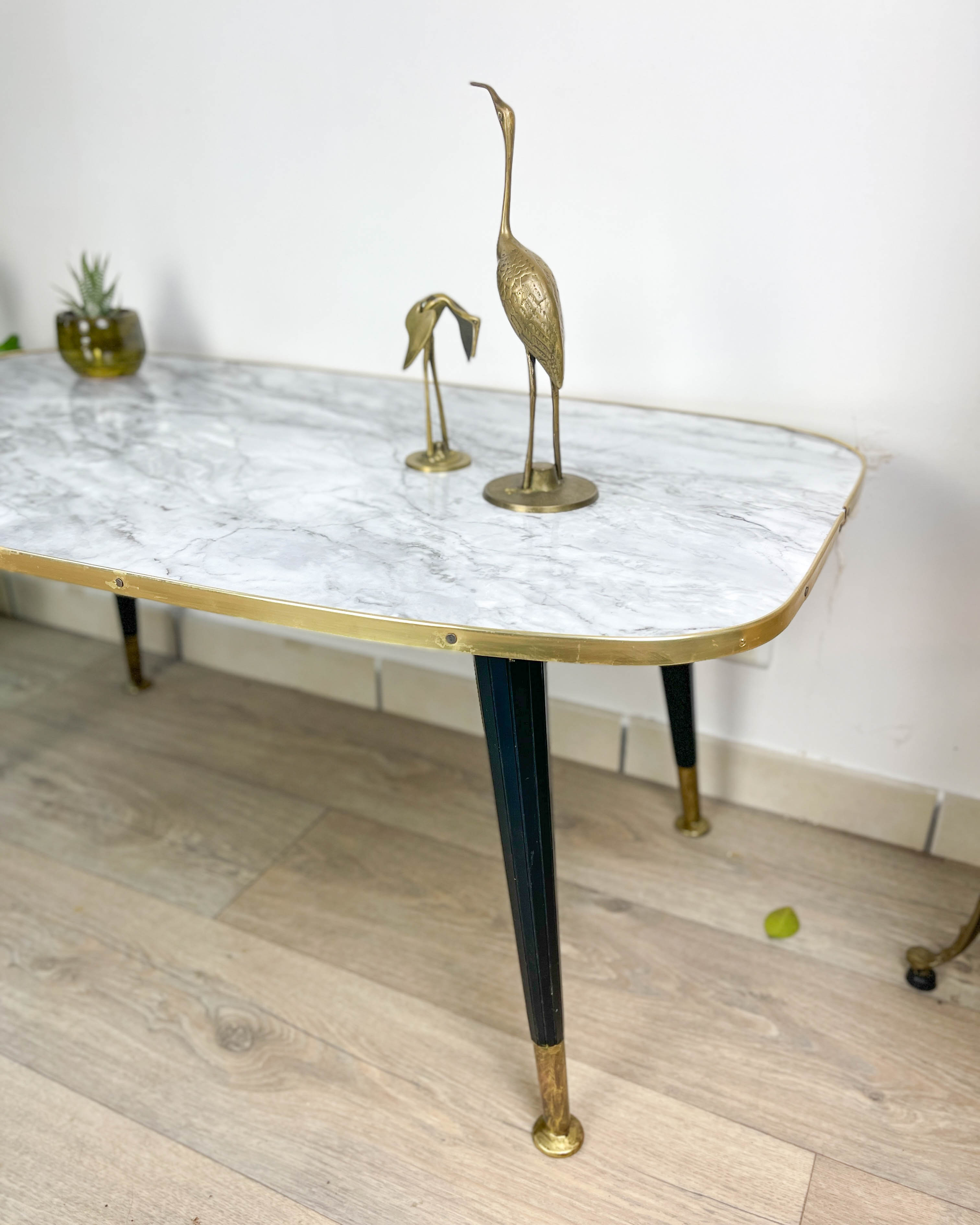 Vintage coffee table 1970 marble effect
