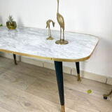 Vintage coffee table 1970 marble effect
