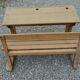 Bureau d'écolier en bois
