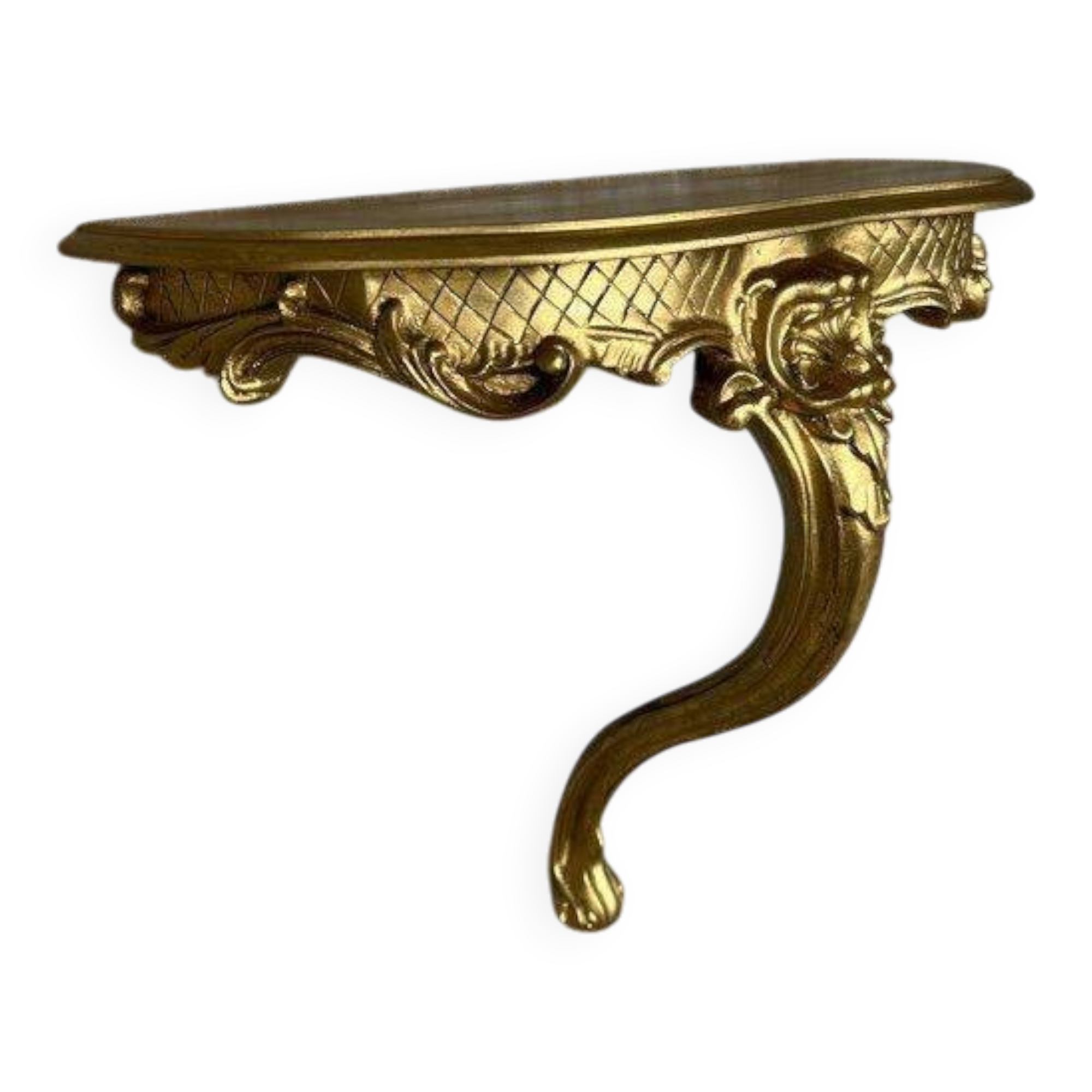 Fully restored vintage wall shelf