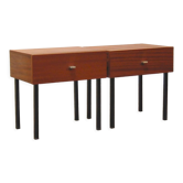 Pair of vintage bedside tables model "Night" by Pierre Guariche for Meurop