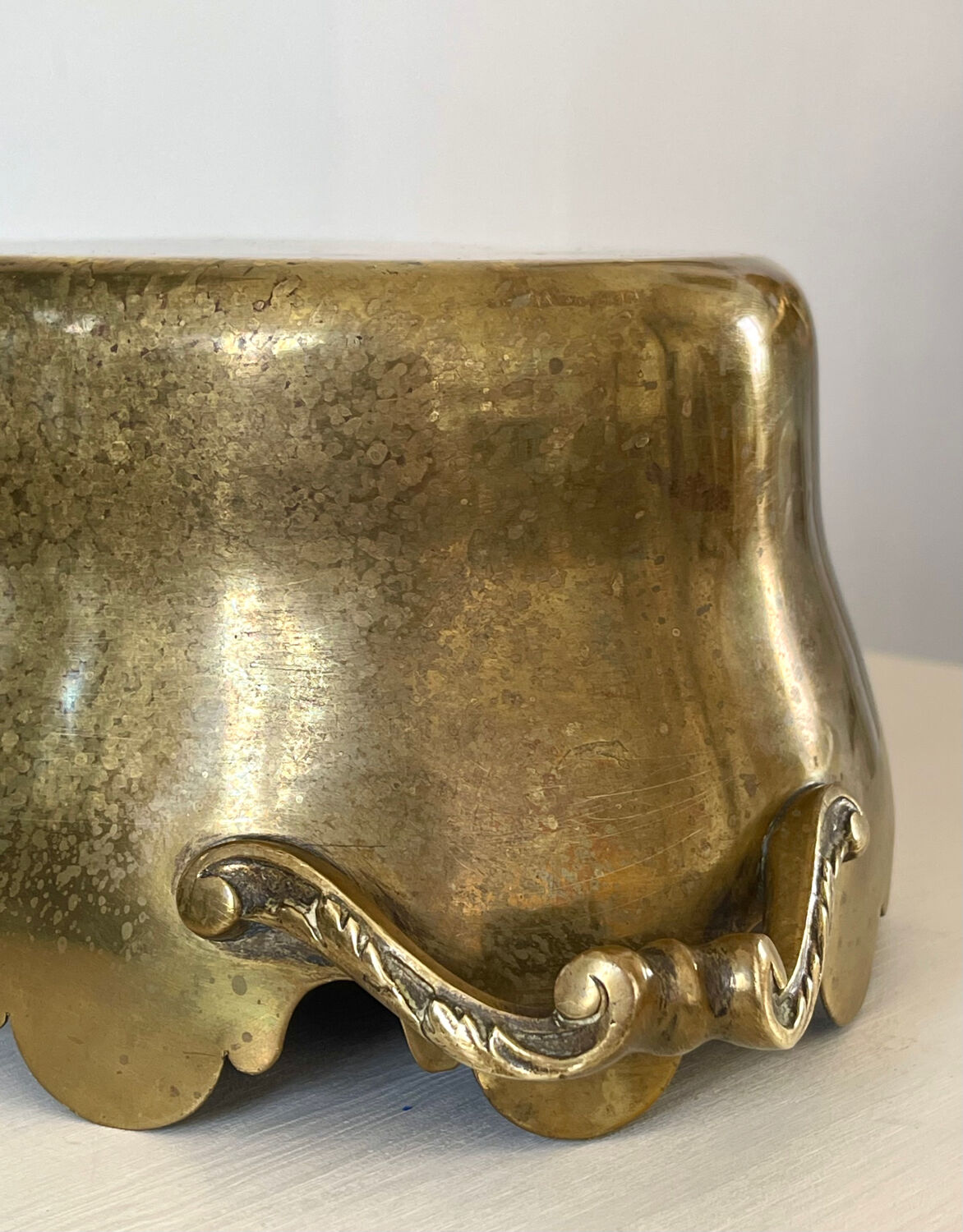 Napoleon III brass cache pot.