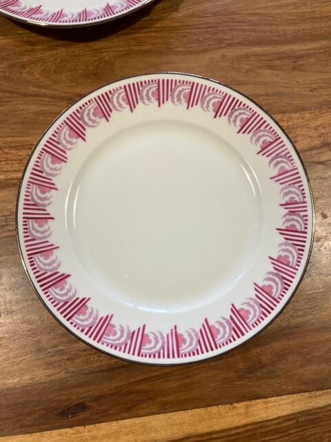 Service à dessert en porcelaine de Limoges Art Deco