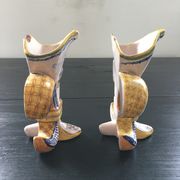 Paire de vases fleurs de lys Henriot Quimper