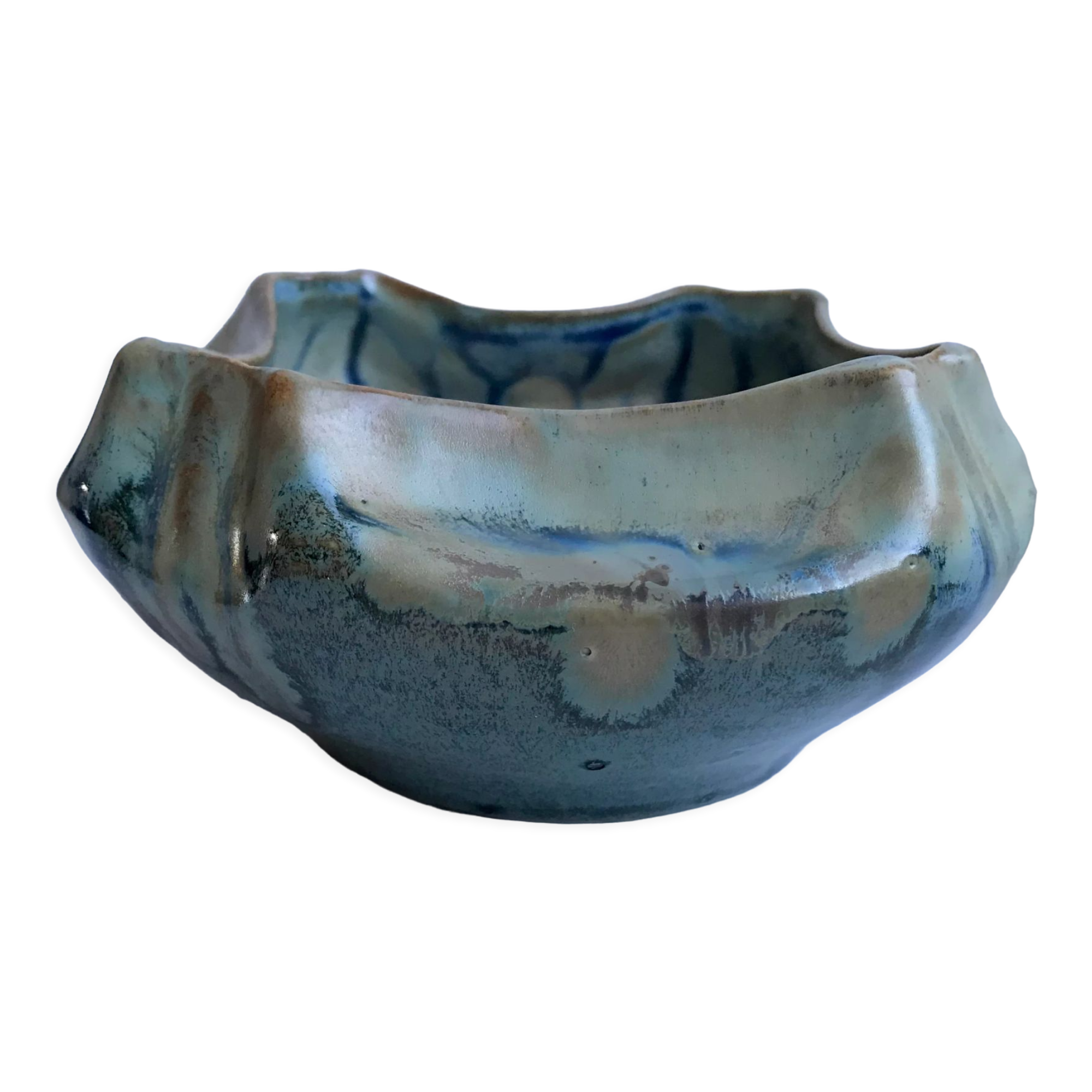 Ceramic tray, ashtray 70s