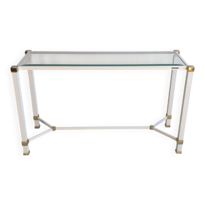 Iconique console à entretoise signée Pierre Vandel Paris